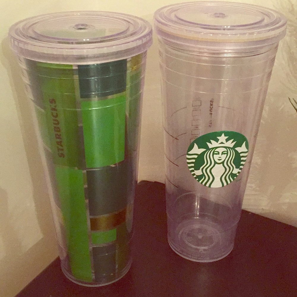 Starbucks plastic tumblers